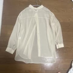 シアーシャツ 長袖 アイボリーのサムネイル