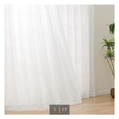 【新品未使用】ニトリ 防炎レースカーテン100x176cm 2枚 白 遮像のサムネイル