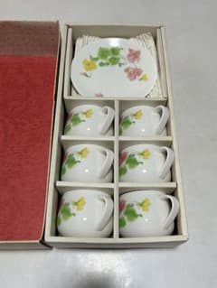 【未使用】MARUI CHINA コーヒーカップ&ソーサー　6客セットのサムネイル