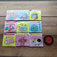 昭和レトロ⚪️おもしろレコード消しゴム⚪️当時物⚪️非売品⚪️9枚