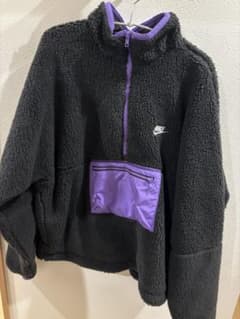 Nike フリースジャケット 黒・紫のサムネイル