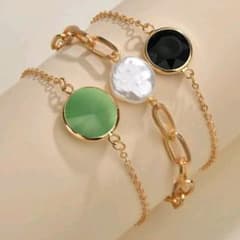 3連ラウンドデコレーションブレスレットのサムネイル