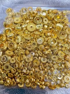 5番 スペーサー キャップ 金属パーツ ゴールド 大量のサムネイル