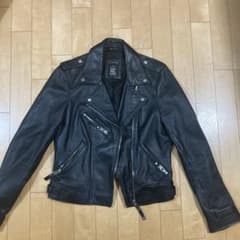 ZARA ダブル　ライダース　ラムレザーのサムネイル