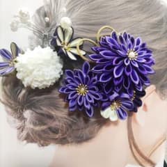 つまみ細工☆髪飾り#334のサムネイル