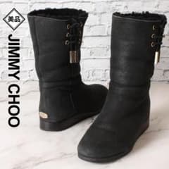 ✨美品✨ ジミーチュウ ムートンブーツ ブラック EU36（23cm相当） ✨美品✨ ジミーチュウ ムートンブーツ ブラック EU36（23cm相当