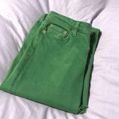 ZARA 緑 フレアジーンズ 36のサムネイル