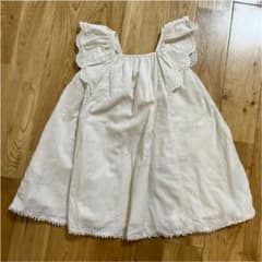 petit main 袖スカラップワンピース 90のサムネイル