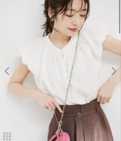 VIS 【洗える】ぽこぽこバルーンスリーブブラウスのサムネイル