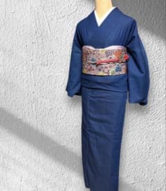R*O様 着物と帯のセット販売　デニム着物と紫の名古屋帯 R*O様 着物と帯のセット販売 デニム着物と紫の名古屋帯 - メルカリ