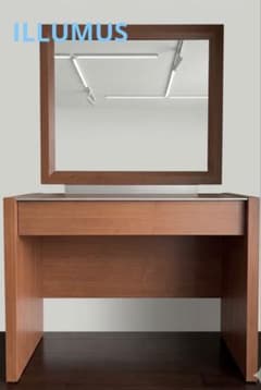 【送料込】ILLUMUS 木製ドレッサー 化粧台 鏡台 送料込】ILLUMUS 木製ドレッサー 化粧台 鏡台 - メルカリ
