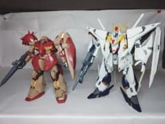 HG クスィーガンダム ＆ＨＧメッサーF01型 2体セット 完成品のサムネイル