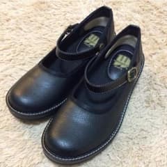 Wilsonlee☆2wayストラップシューズ☆黒☆新品のサムネイル