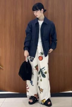 caban シルクボタニカルパンツ　白　 XSのサムネイル
