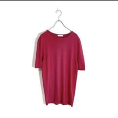 グランサッソ ハイゲージソフトコットン ソリッドニットTシャツのサムネイル