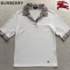 美品✨BURBERRY バーバリー ポロシャツ ノバチェック オープンカラー