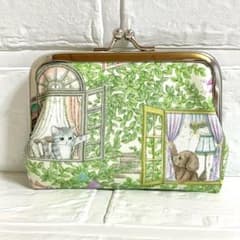 やや訳あり】ハンドメイド がま口カードケース ユキエモン