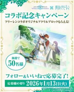 世界50名限定 葬送のフリーレン アクリルブロック 当選書つき - メルカリ