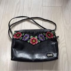 【1点のみ】FEILER ショルダーバッグ 花柄 ブラックのサムネイル