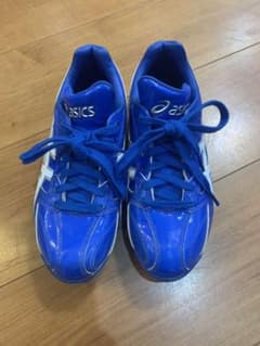 野球　スパイク　ジュニア　21 青　ブルー　アシックスのサムネイル