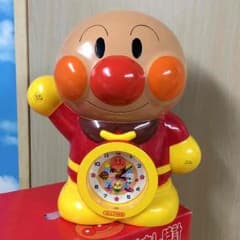 未使用！【値下】非売品！アンパンマン目覚まし時計&貯金箱のサムネイル