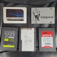 SSD 5枚 525GB.240GB.128GB.120GB.まとめ売りのサムネイル