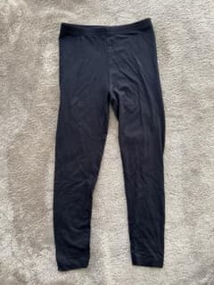 【サイズ110㎝】UNIQLO HEATTECH キッズレギンス 黒のサムネイル