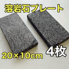 溶岩石プレート 20×10cm 4枚 爬虫類 隠れ家 バスキング 陸地用 - メルカリ