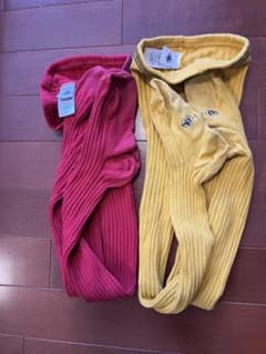 プチバトー コットンタイツ2足セットのサムネイル