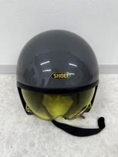 SHOEI ジェットヘルメット グレー イエローシールド SHOEI ジェットヘルメット グレー イエローシールド - メルカリ