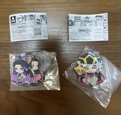 鬼滅の刃　キャラばんちょうこうラバーマスコット　童磨　胡蝶しのぶ　カナエ　セットのサムネイル