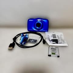 Nikon COOLPIX W100 ブルー 動作確認済 SD付 防水デジカメ - メルカリ