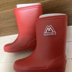 長靴　misatomiki J キッズ レインブーツ レッド 17.0cmのサムネイル