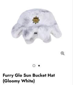 帽子 Furry Glo Sun Bucket Hat (Gloomy White) にこにこさん専用 GLO GANG バケットハット L/XL - メルカリ