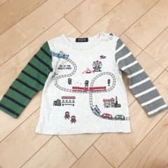 袖ボーダー忍者ロンT☆90cmのサムネイル