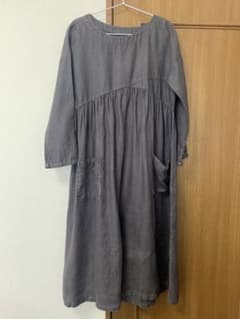 nest robe  墨黒　リネンワンピースのサムネイル