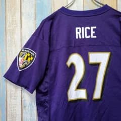 515☆NFL☆アメフトゲームシャツ☆ボルチモアレイブンズ☆チームロゴ