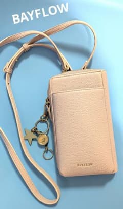 BAYFLOW スマホショルダーバッグ ショルダーウォレット ピンクのサムネイル