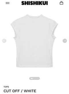 SHISHIKUI CUT OFF Tシャツ ホワイト SHISHIKUI CUT OFF Tシャツ ホワイト - メルカリ