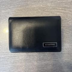 BURBERRY 名刺入れ カードケース ブラック レザーのサムネイル