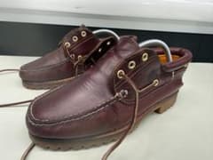 【メンテ済み】Timberland 3eye デッキシューズバーガンディのサムネイル