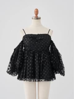新品☆AméliaMoi 2wayボリュームシアートップス ブラックDarich - メルカリ