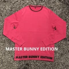 新品☆MASTER BUNNY EDITION ピンクセーター L サイズ：4 MASTER BUNNY EDITION マスターバニーエディション ニット