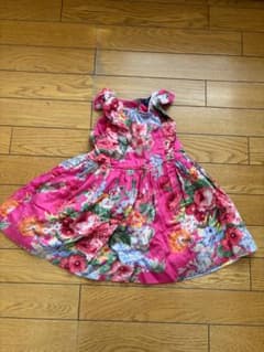 POLO RALPH LAUREN 花柄ワンピース　ピンク フリルのサムネイル