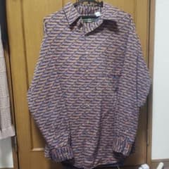 カヌー柄シャツ　Lサイズ(USA)のサムネイル