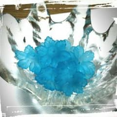 ☆お花のアクリルスクラブビーズ☆のサムネイル