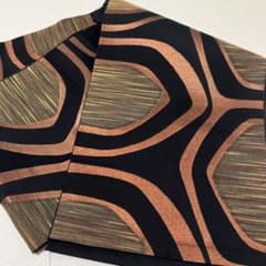 着物　帯　袋帯　六通柄　名古屋帯　黒　ブラック