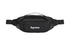 Supreme Leather Waist Bag black 24FW - メルカリ