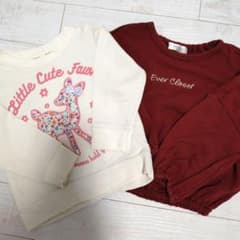 【100cm】キッズ トレーナー 2枚セットのサムネイル