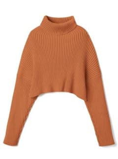 GRL タートルネッククロップド丈ニットトップス[mb1395]のサムネイル